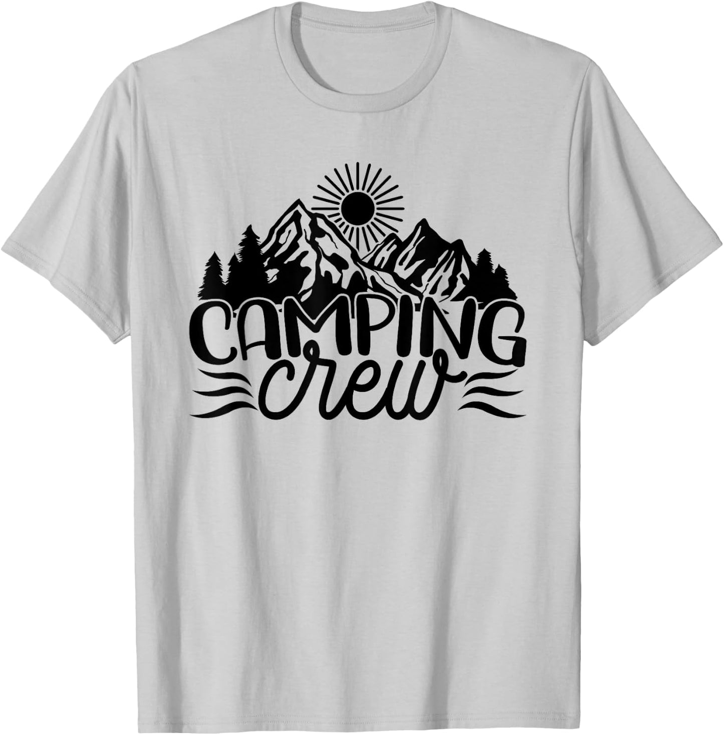 Camping Crew, Matching, Family, Men Women Kids Nature Camper T-Shirt - T-Shirt | Ash