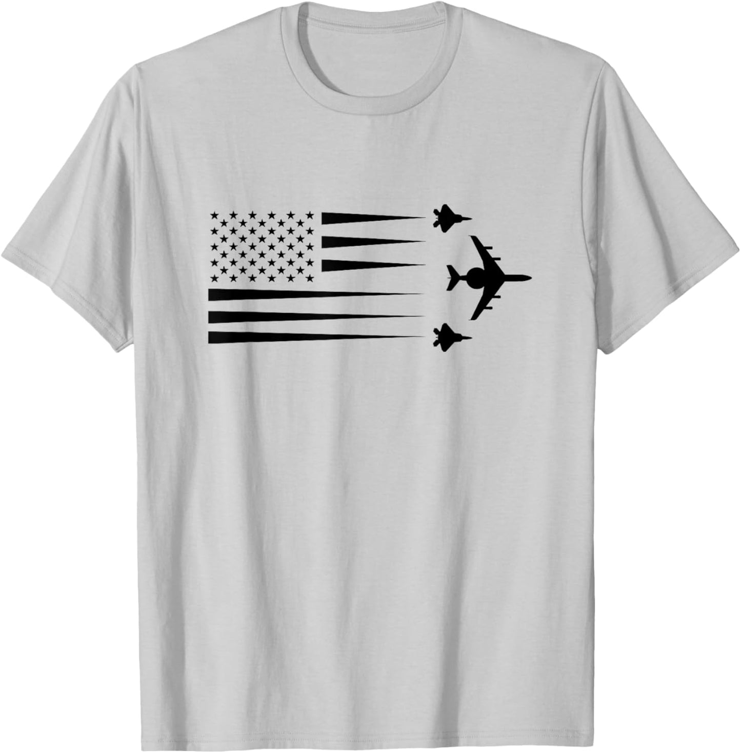 E-3 E3 Sentry AWACS Jet Fighter Airplane US American T-Shirt - T-Shirt | Ash