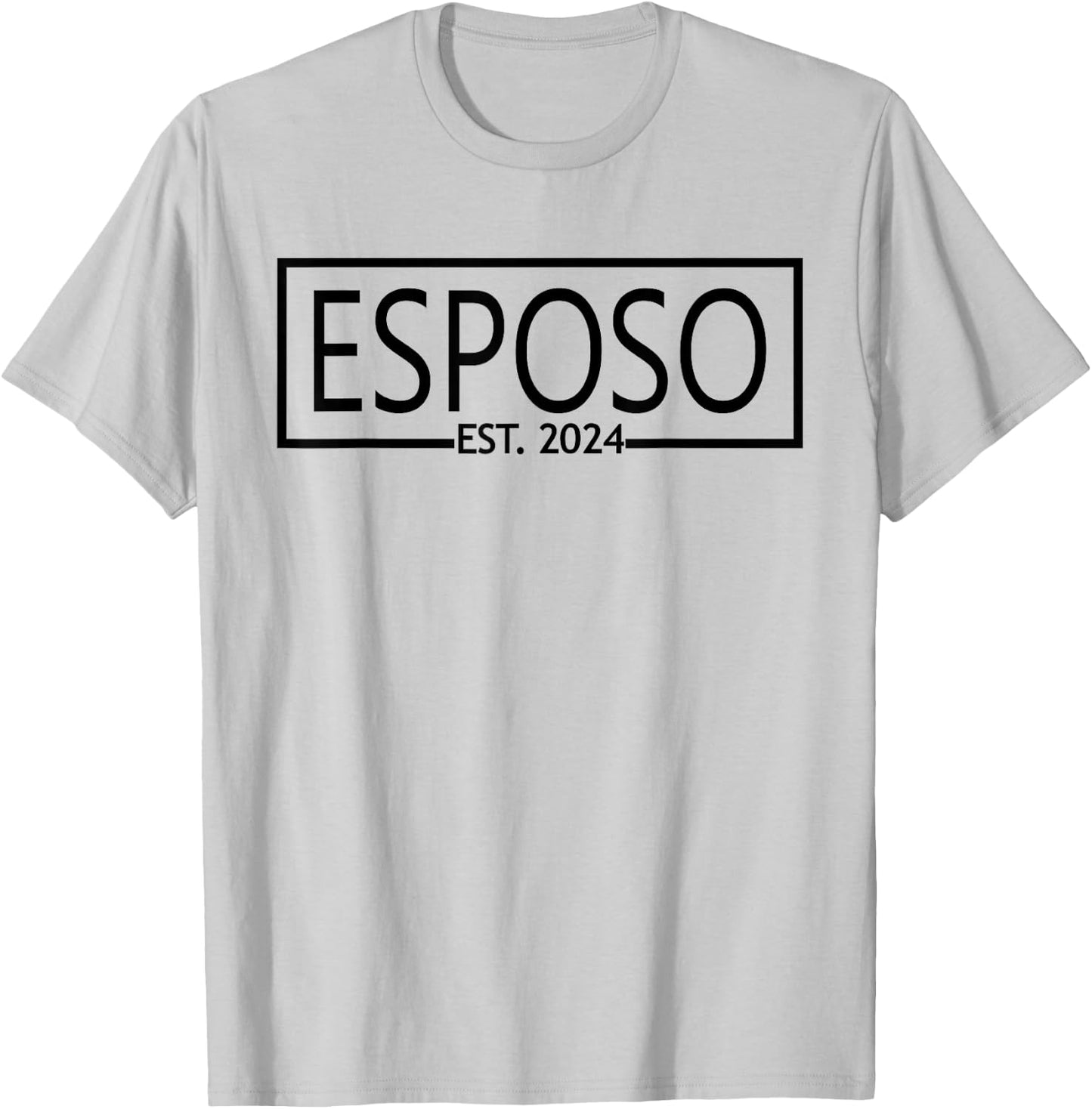 Esposo Est. 2024, Wedding Latino Spanish Husband Married T-Shirt - T-Shirt | Ash