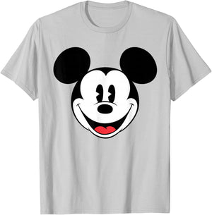 Disney - Mickey Mouse Face T-Shirt - T-Shirt | Ash