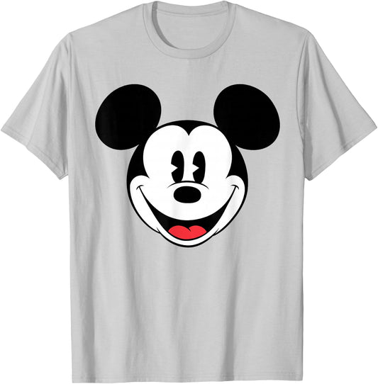 Disney - Mickey Mouse Face T-Shirt - T-Shirt | Ash