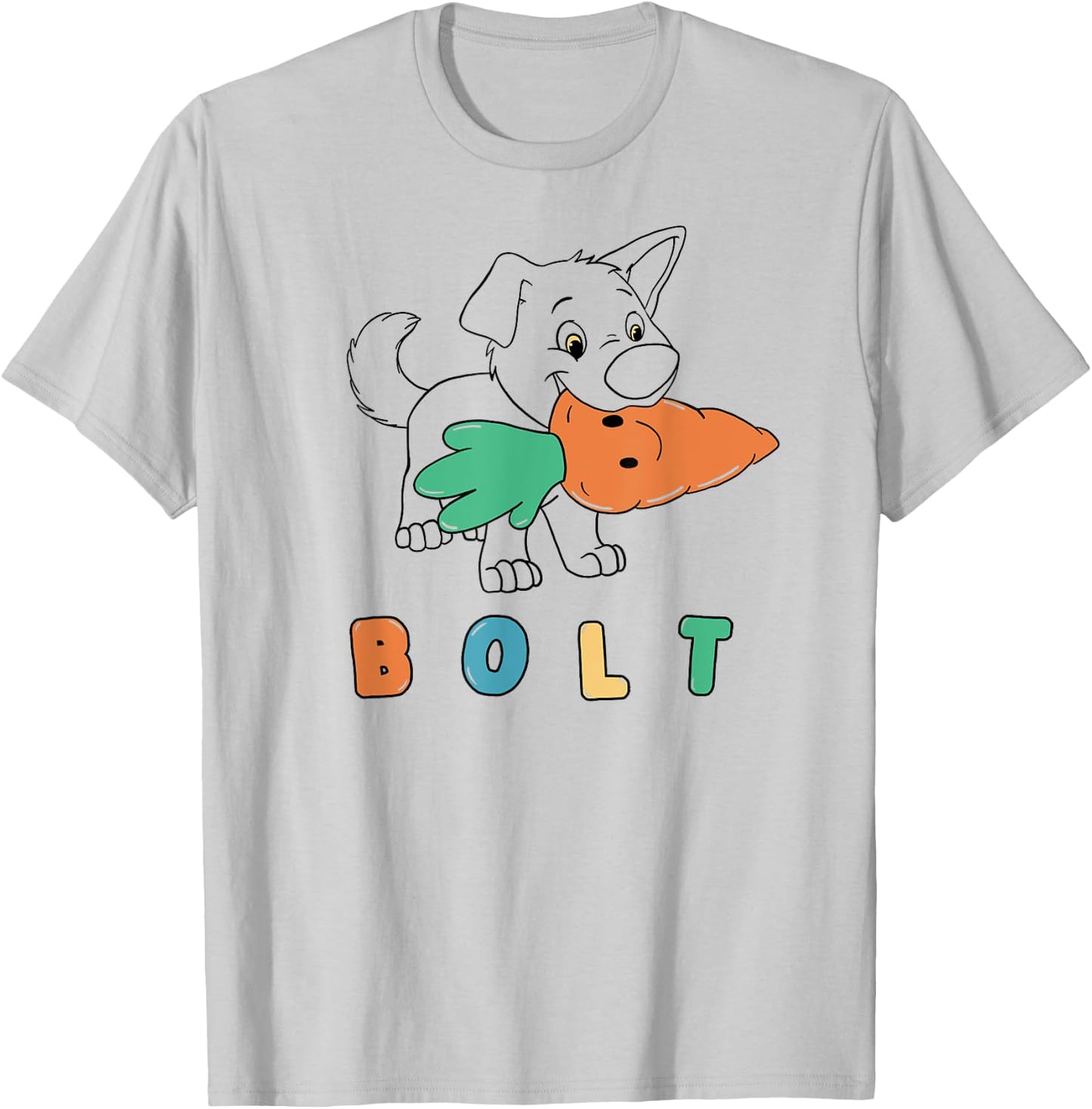 Disney Bolt International Dog Day Carrot Pup T-Shirt - T-Shirt | Ash