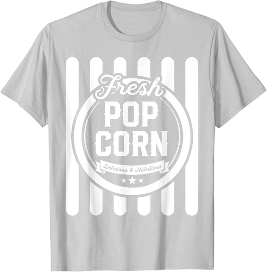 Kids Halloween Costume Vintage Popcorn Shirt for Girls T-Shirt - T-Shirt | Ash