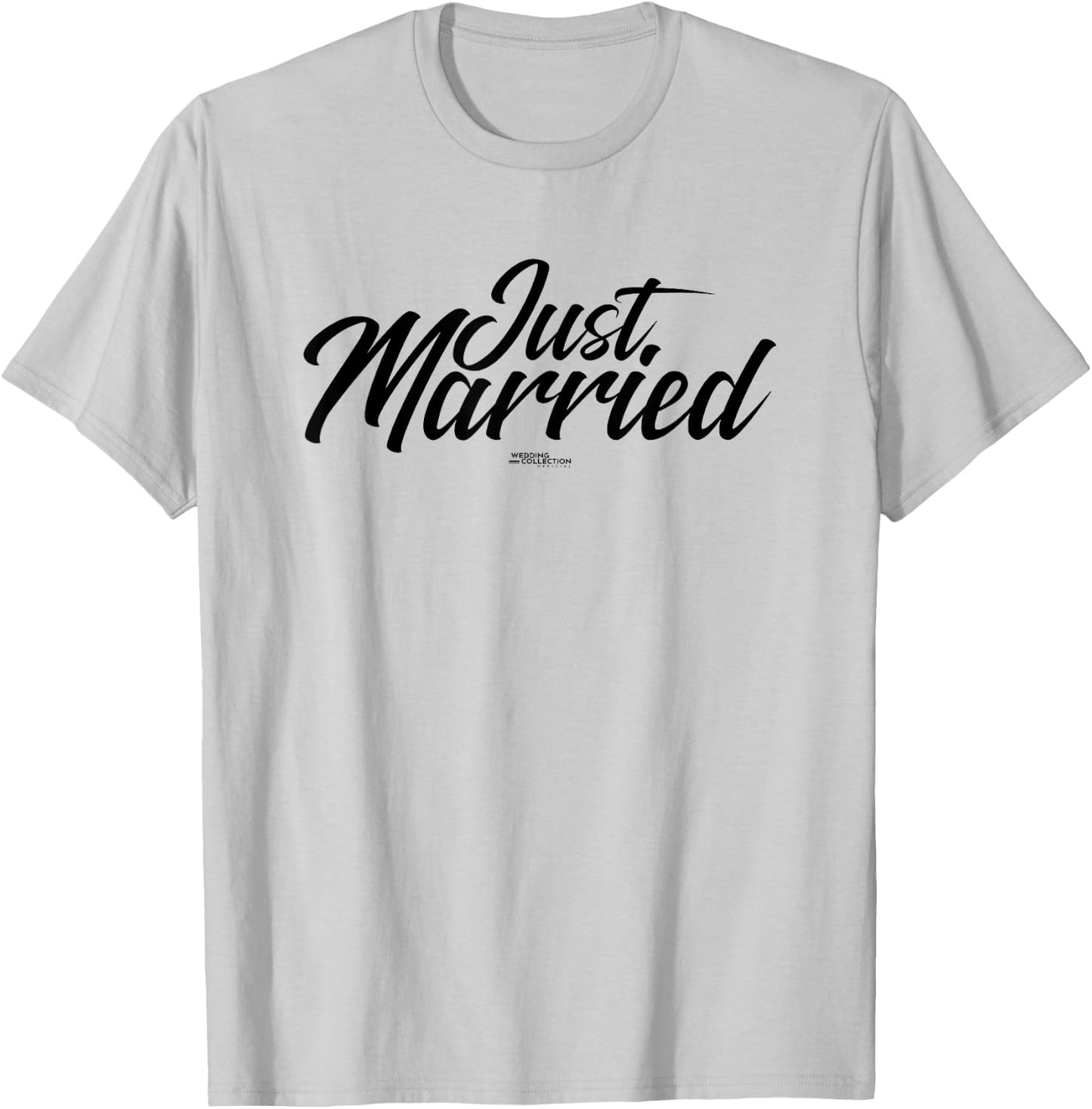 Just Married Wedding T-Shirt - T-Shirt | Ash
