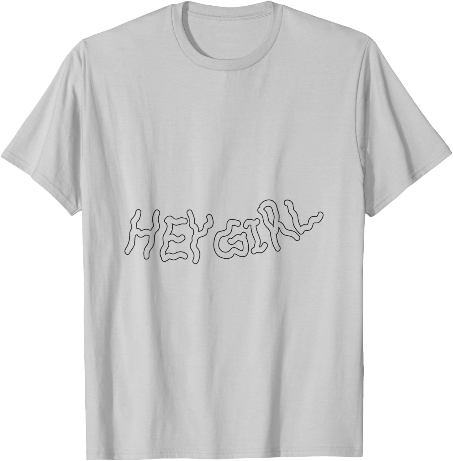 Lady Gaga Official Hey Girl T-Shirt - T-Shirt | Ash