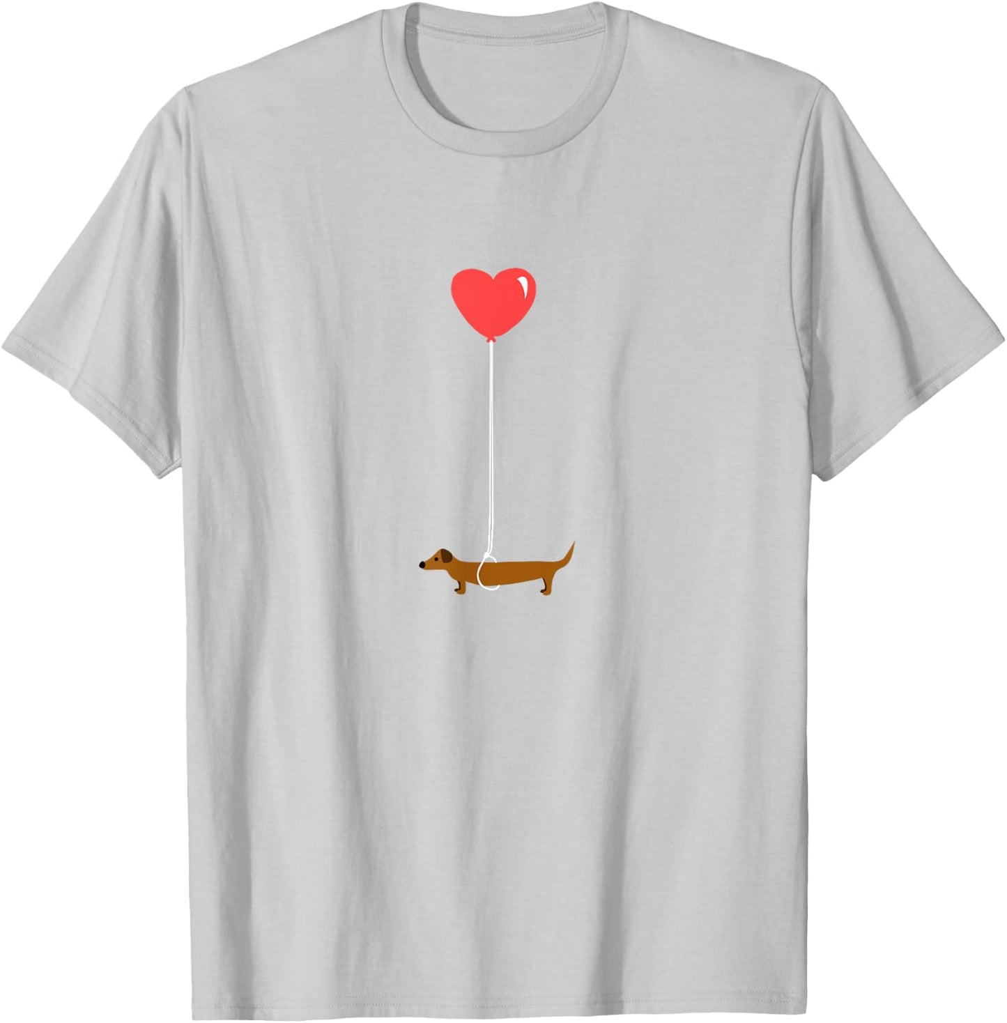 Cute Dachshund Weenie Love Balloon Funny Dog Lover Gift Women T-Shirt - T-Shirt | Ash