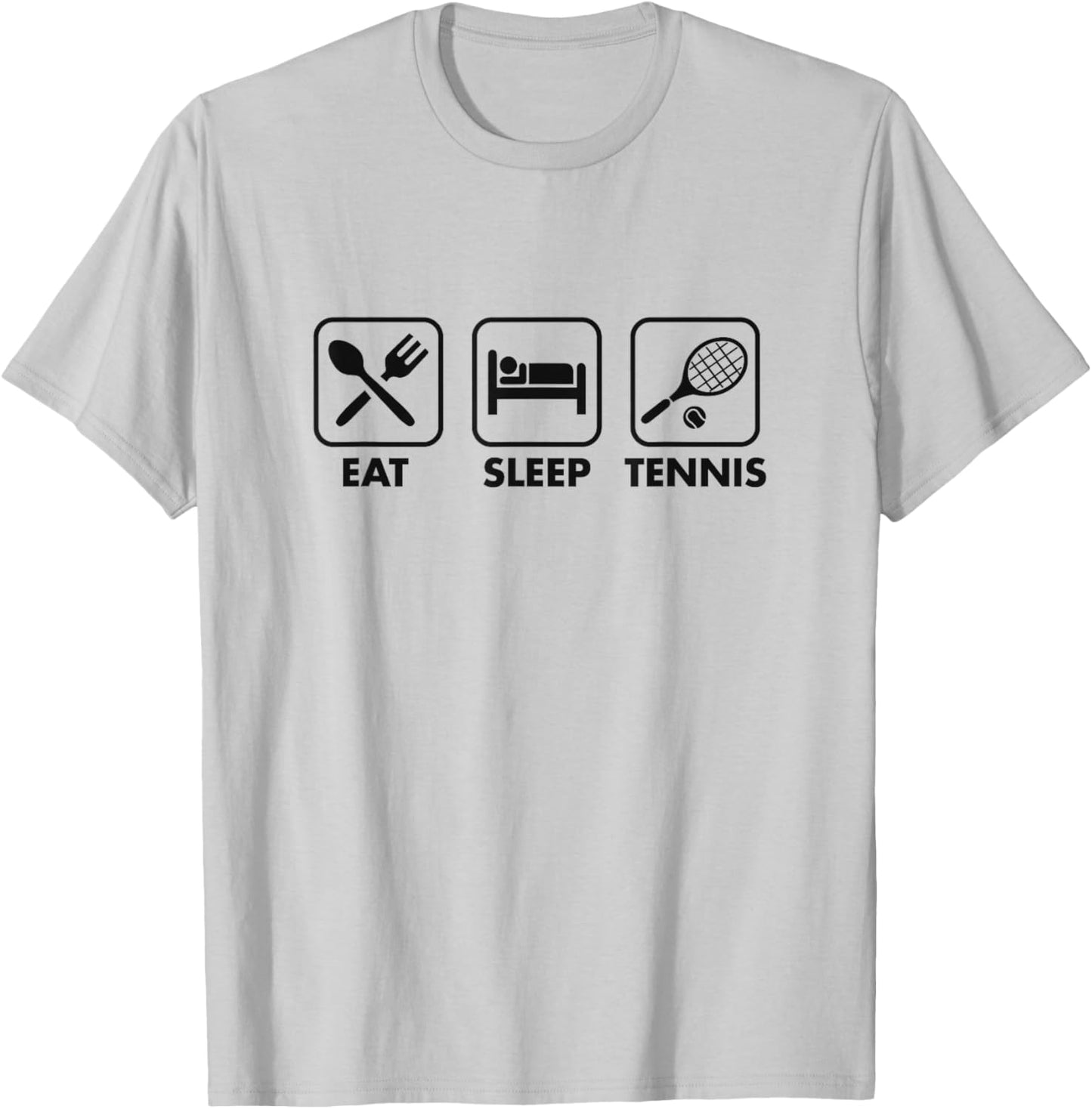 Eat Sleep Tennis T-Shirt - T-Shirt | Ash
