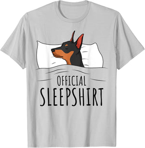 Miniature Pinscher Min Pin Dog Official Sleepshirt T-Shirt - T-Shirt | Ash