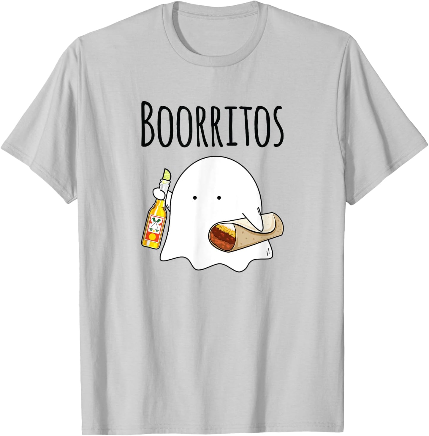 Halloween Shirt Men Kids Women Funny Mexican Burrito T-Shirt - T-Shirt | Ash