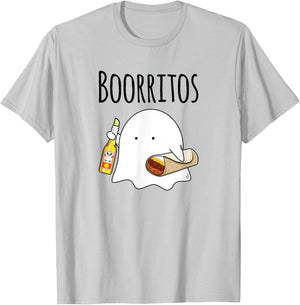 Halloween Shirt Men Kids Women Funny Mexican Burrito T-Shirt - T-Shirt | Ash