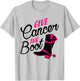 Breast Cancer Awareness Shirt Girls Western Cowboy Boots T-Shirt - T-Shirt | Ash