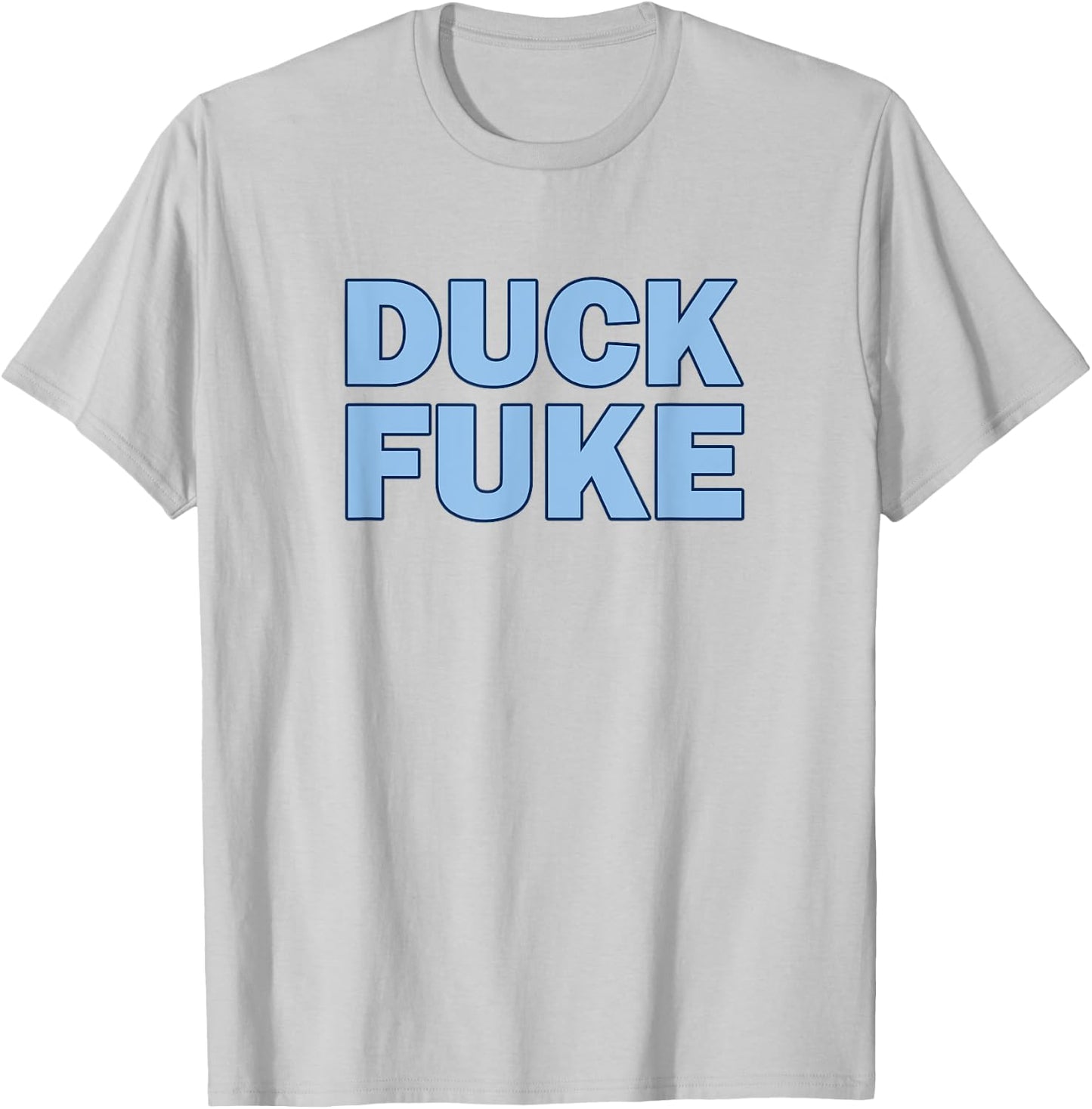 Duck Fuke Funny Basketball Rivalry T-Shirt - T-Shirt | Ash