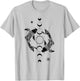 Koi Lovers Outfit Ying Yang Carp Sun Moon Phase Japan Style T-Shirt - T-Shirt | Ash