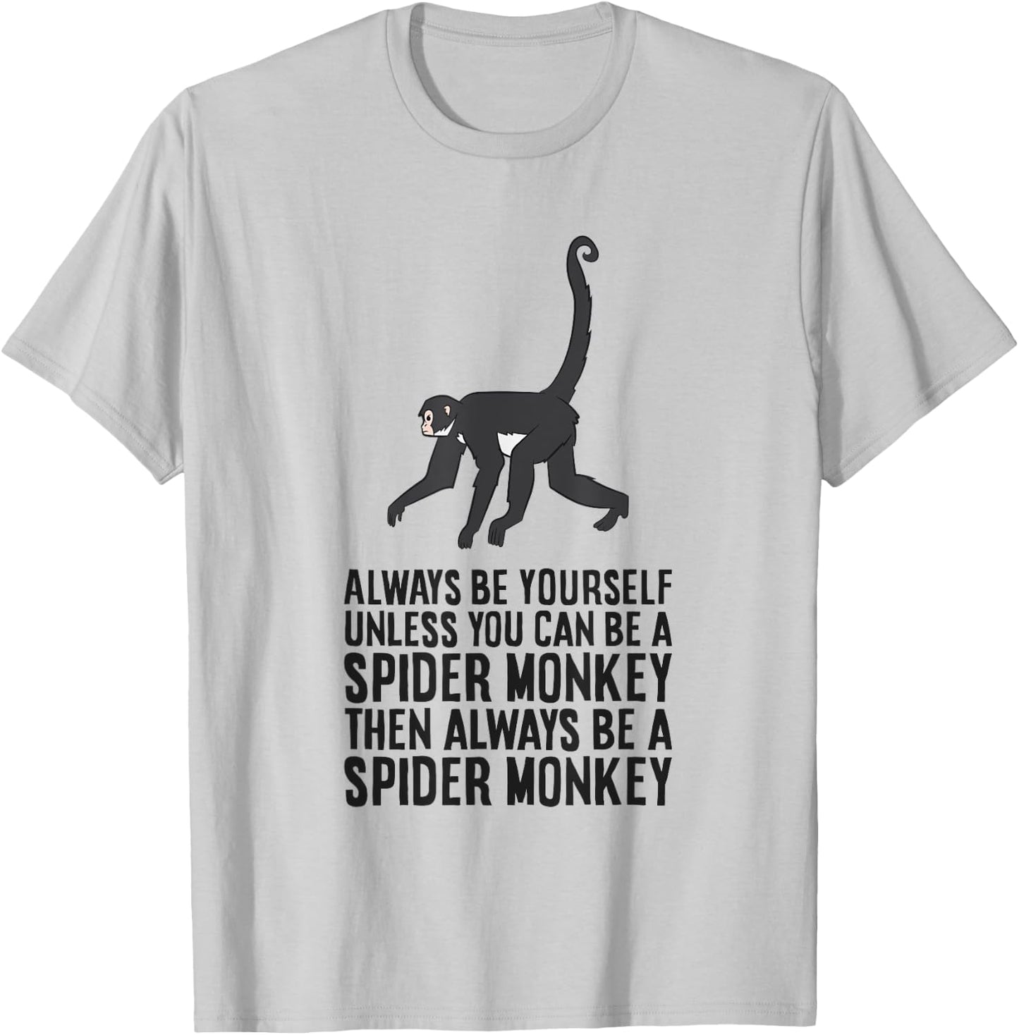 Always Be Yourself Unless You Can Be A Spider Monkey T-Shirt - T-Shirt | Ash