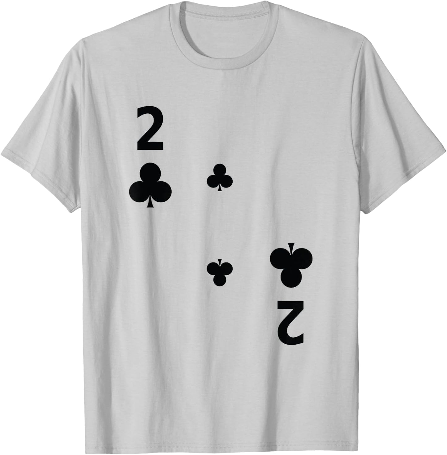 Two of Clubs Poker Playing Card Costume Group Shirt T-Shirt - T-Shirt | Ash