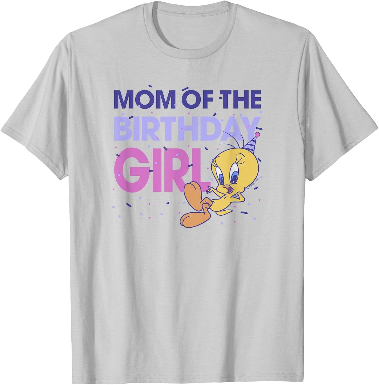 Looney Tunes Tweety Mom Of The Birthday Girl T-Shirt - T-Shirt | Ash