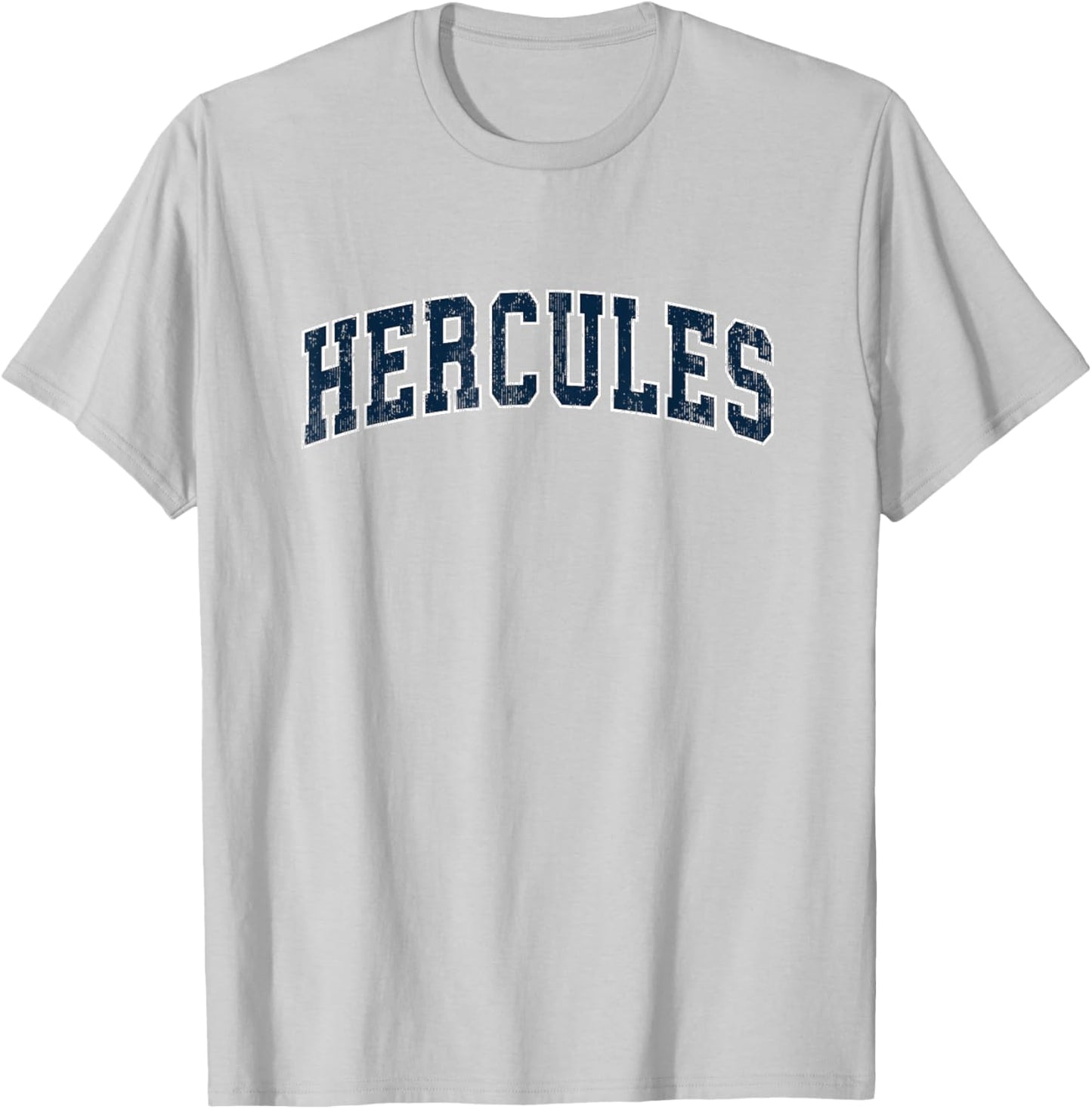 Hercules California CA Vintage Sports Design Navy Design T-Shirt - T-Shirt | Ash