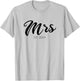 Wedding Matching Gifts Mrs. Est. 2024 Bridal Gift Bride T-Shirt - T-Shirt | Ash