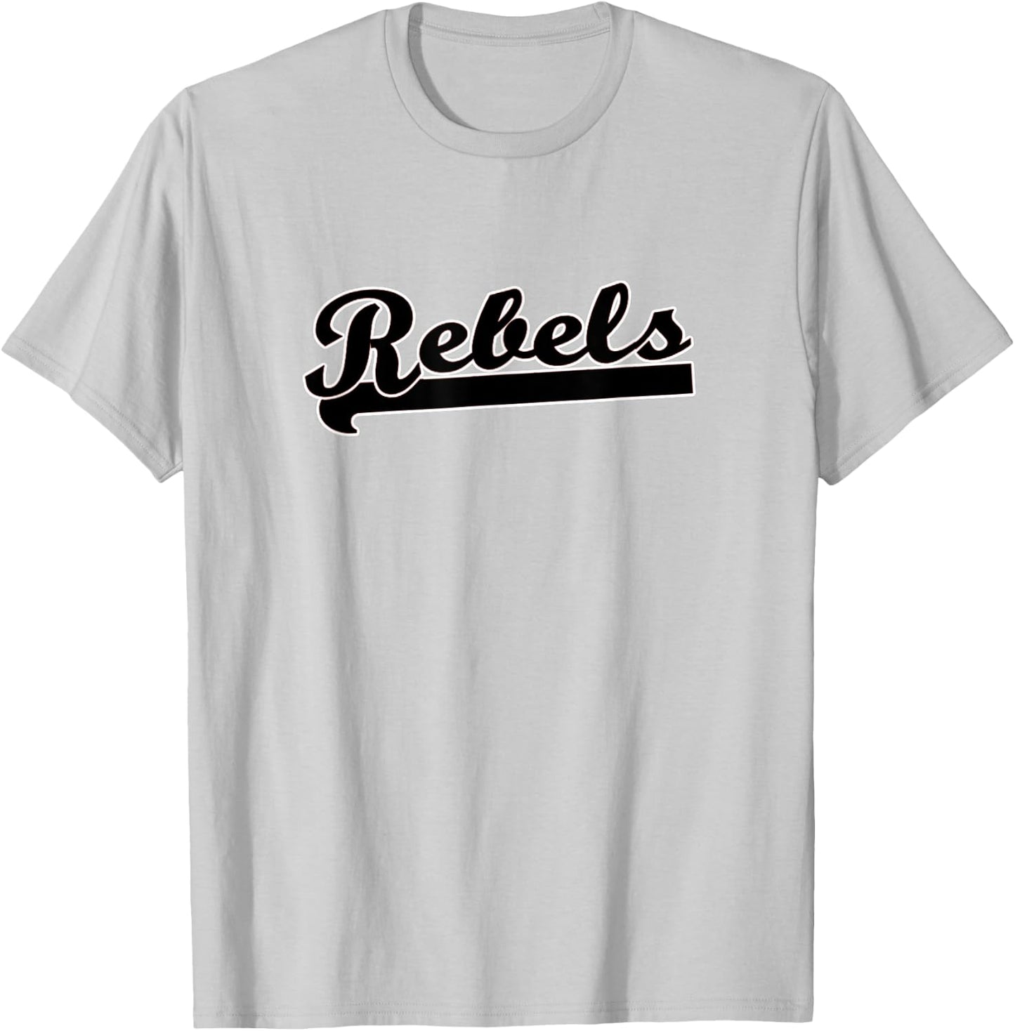 REBELS Soccer Flag Football Baseball Basketball T-Ball Team T-Shirt - T-Shirt | Ash