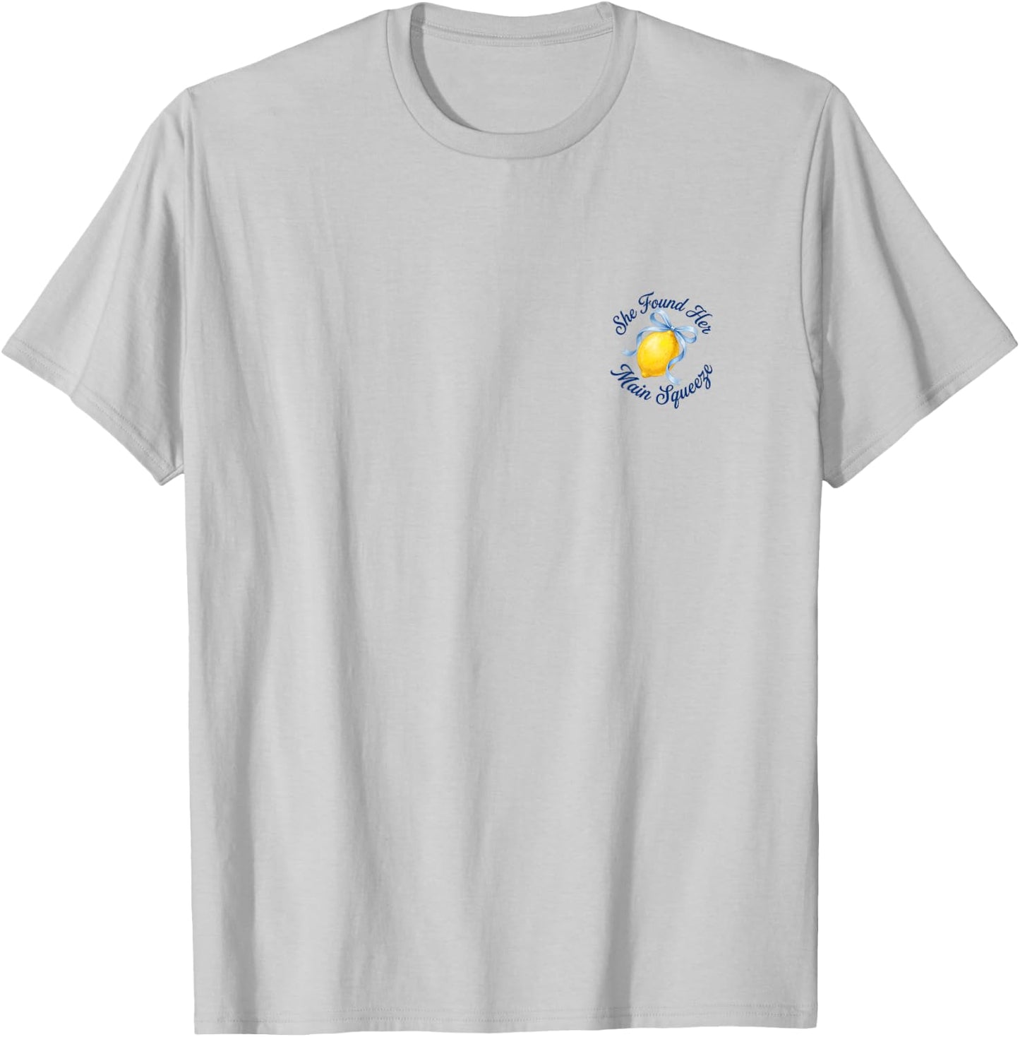 She Found Her Main Squeeze Lemon Bridal Shower Bride T-Shirt - T-Shirt | Ash