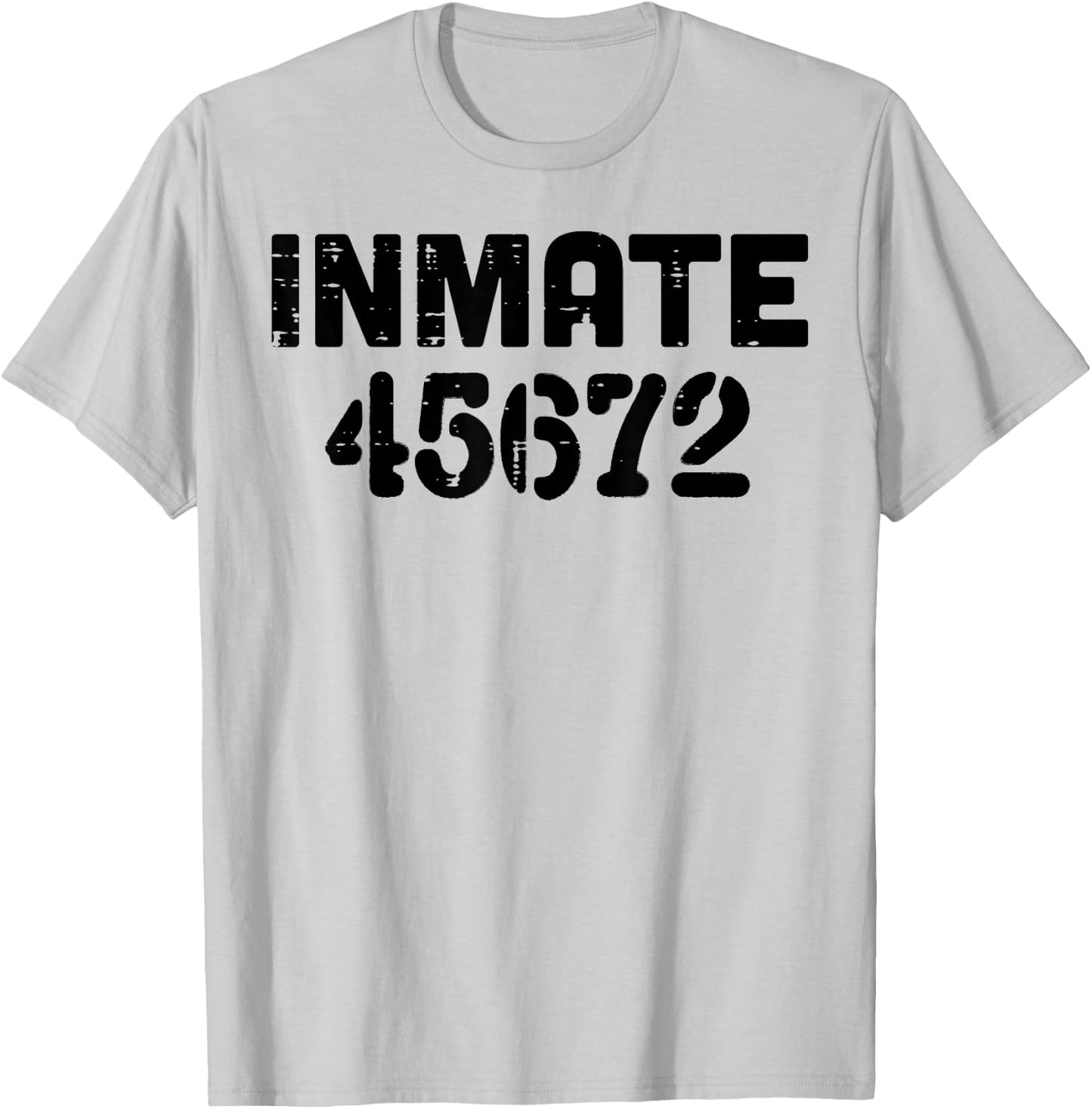 Jail Inmate 45672 Funny Prisoner Halloween Prison Men Women T-Shirt - T-Shirt | Ash