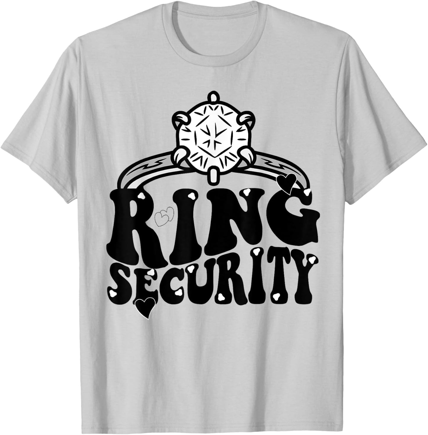 Ring Security Kids Ring Bearer Boys Wedding Tuxedo Party T-Shirt - T-Shirt | Ash