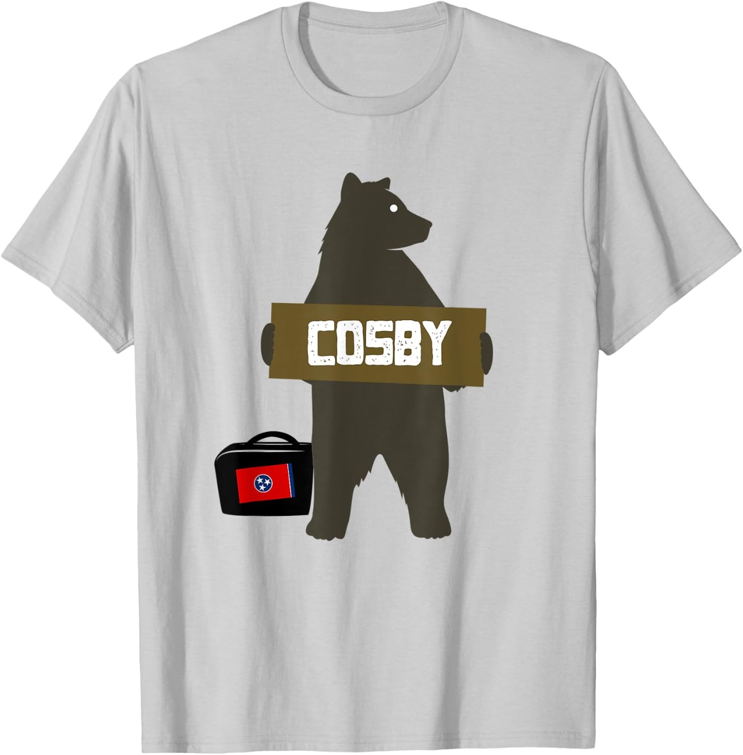 Cosby, Tennessee Smoky Mountains Hitchhiking Bear T-Shirt - T-Shirt | Ash