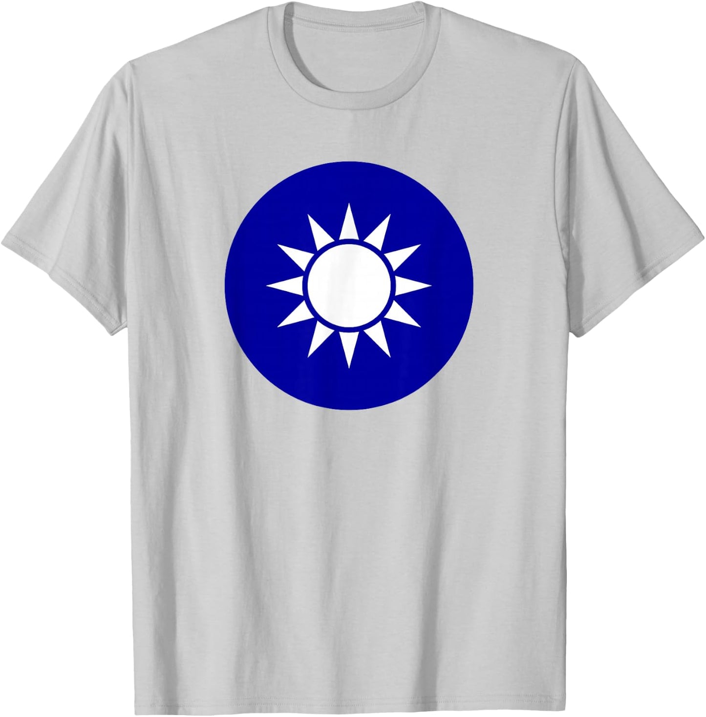 Taiwan Flag Taiwanese Emblem Roundel Taipei T-Shirt - T-Shirt | Ash