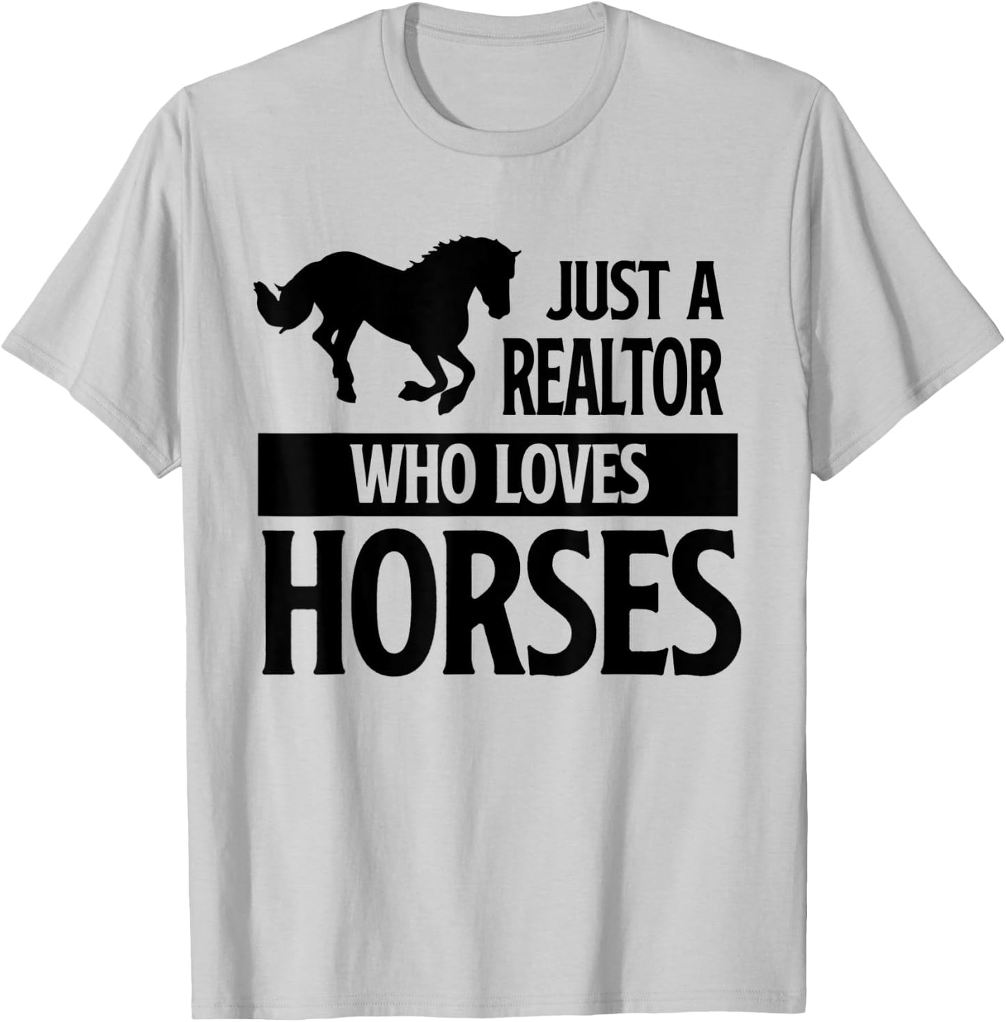 Real Estate Agent Western Horse Lover Ladies Realtor T-Shirt - T-Shirt | Ash