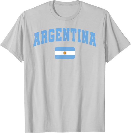 Argentina Flag Argentina Pride Design T-Shirt - T-Shirt | Ash