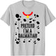 Pretend I'm A Dalmatian Halloween Costume Adult Kids T-Shirt - T-Shirt | Ash