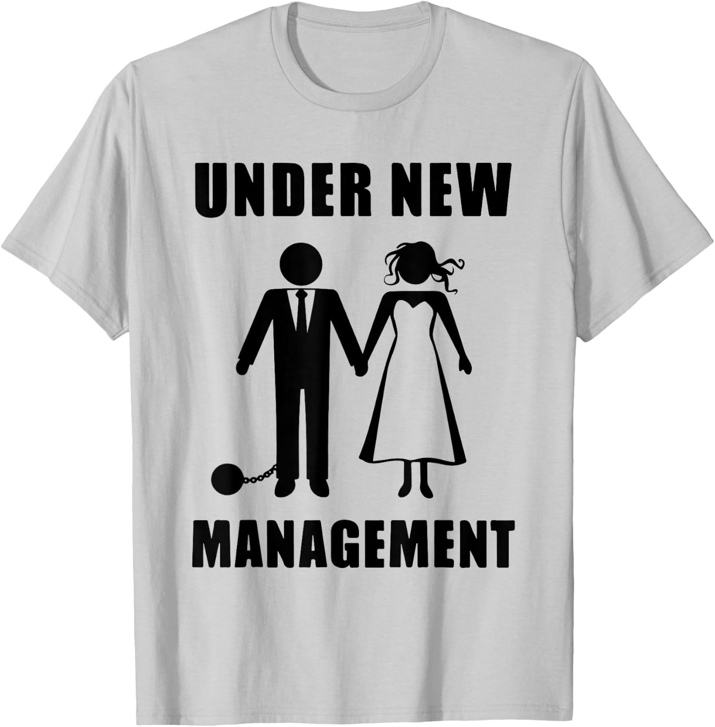 Bachelor Party Groom Stag Do Wedding Funny New Management T-Shirt - T-Shirt | Ash