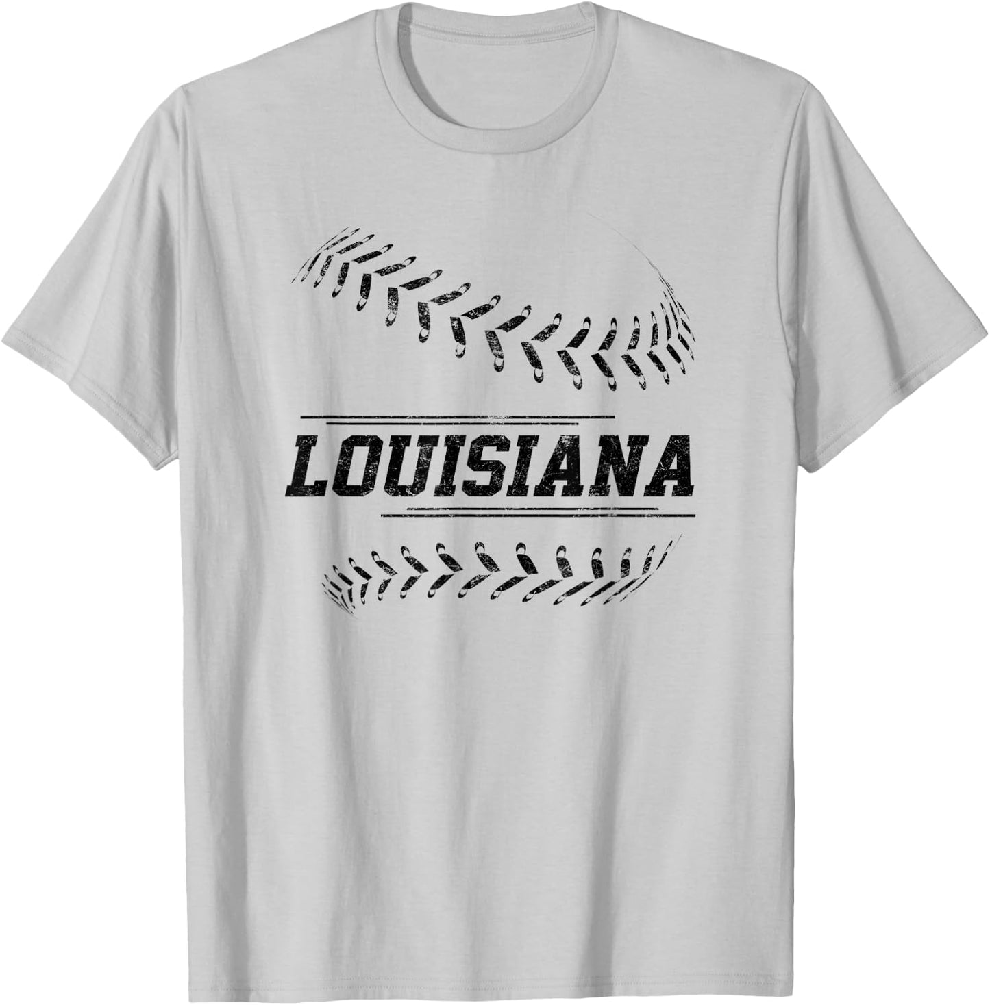 Louisiana Baseball State Pride Team Sport T-Shirt - T-Shirt | Ash