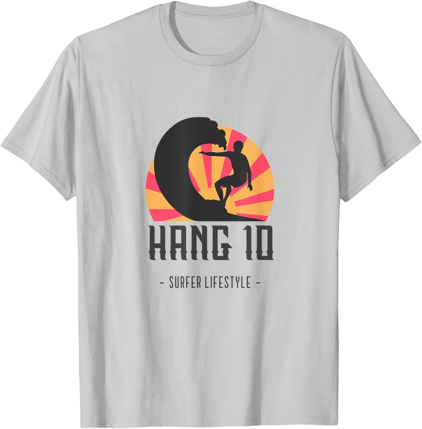 Hang 10 T-Shirt - T-Shirt | Ash