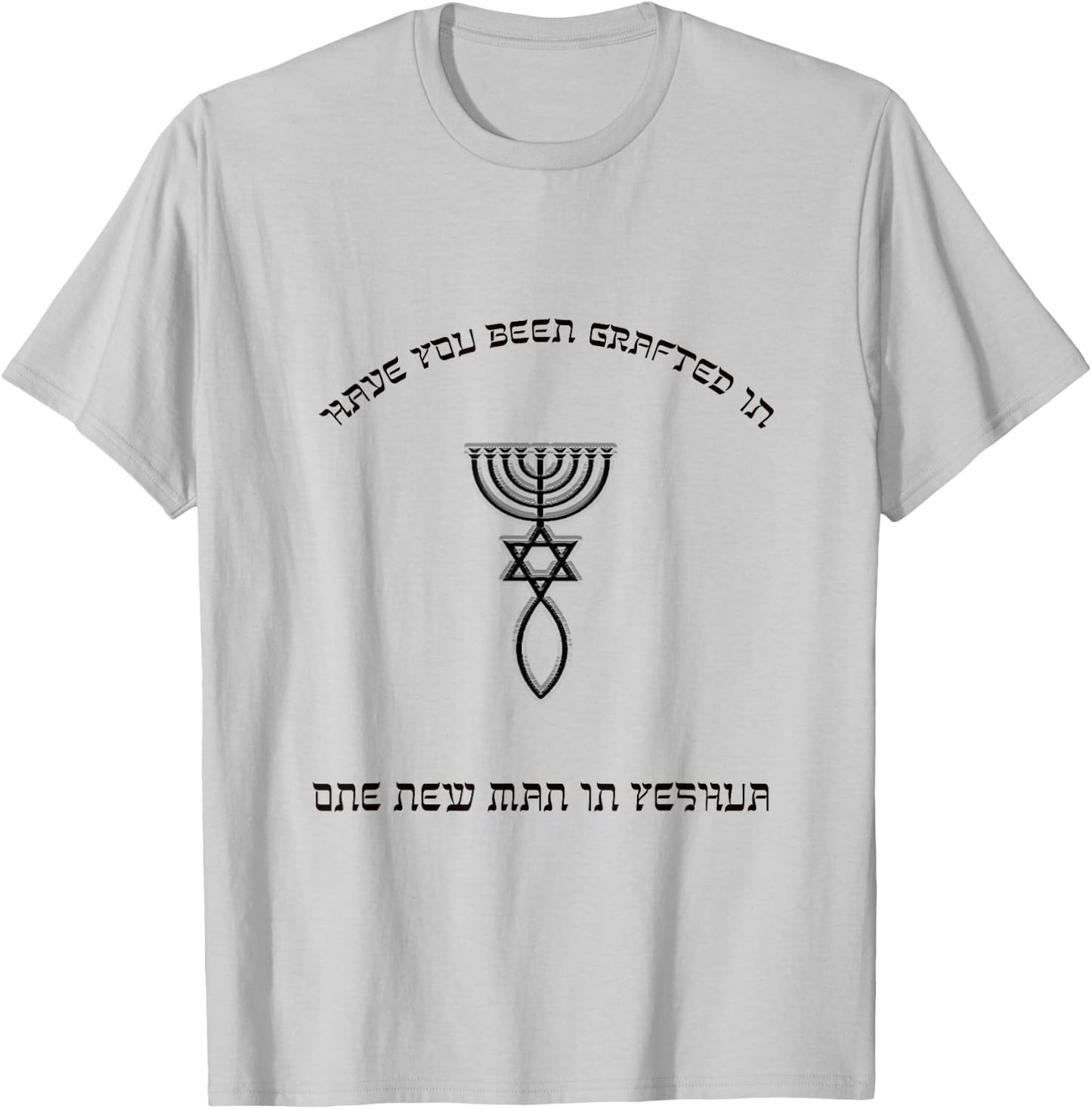 Grafted In Messianic Christians | Messianic Seal T-Shirt - T-Shirt | Ash