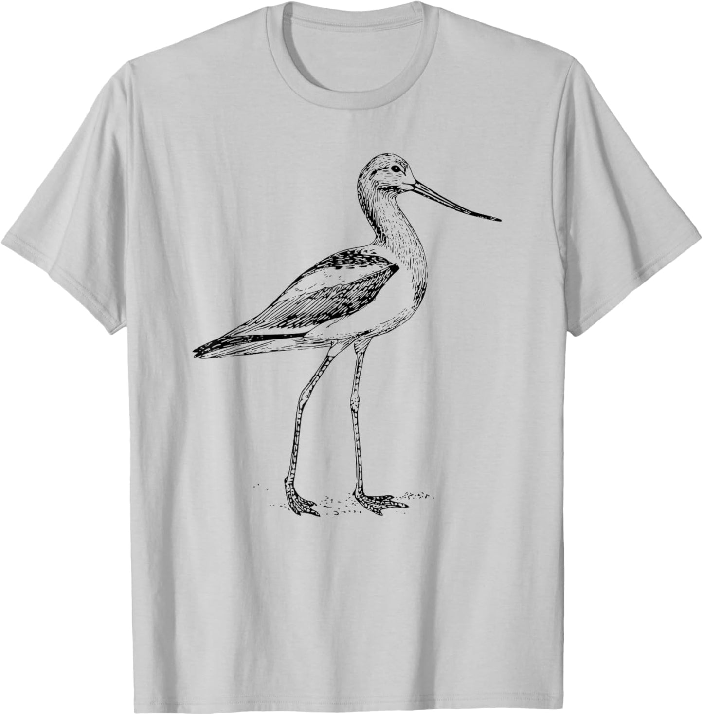 Avocet Bird T-Shirt - T-Shirt | Ash