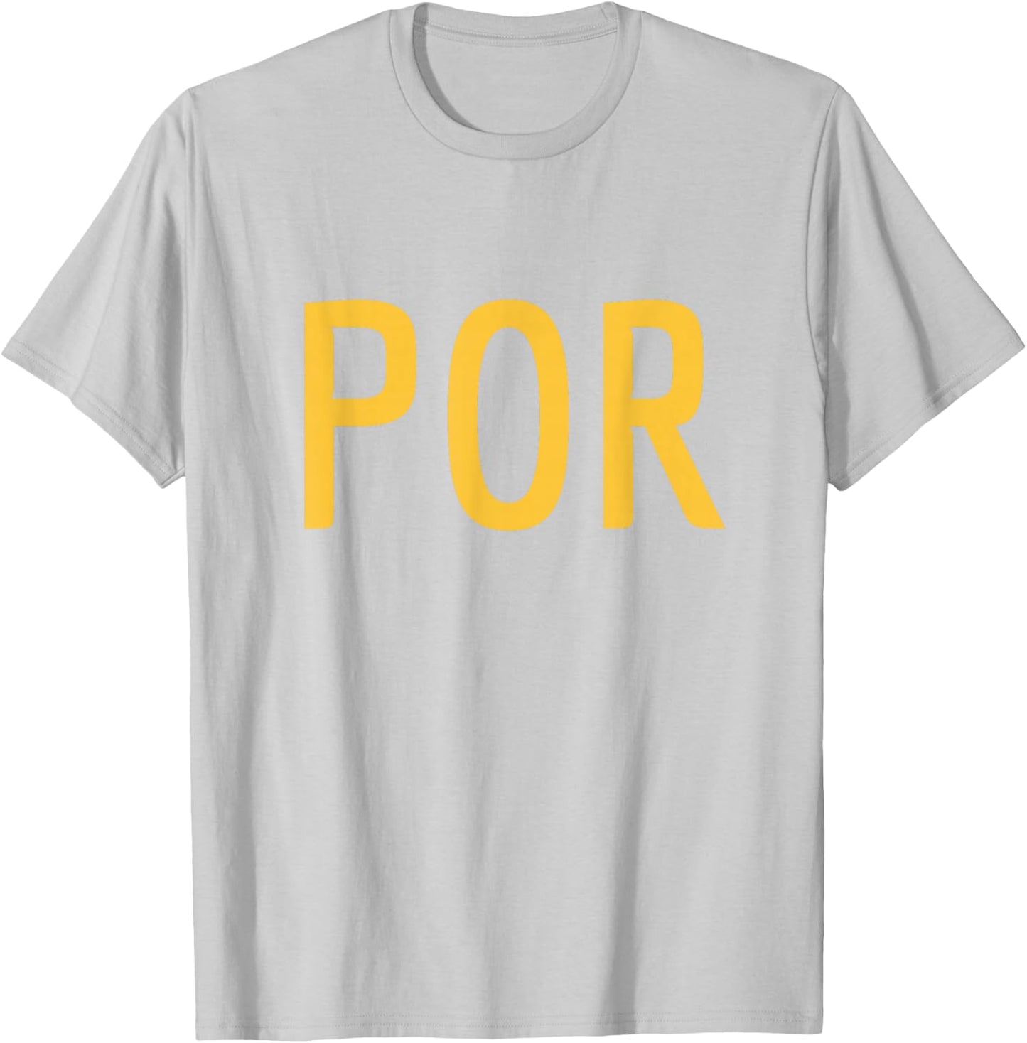 POR - Portugal Three Part Design - Portuguese Flag Part 1 T-Shirt - T-Shirt | Ash