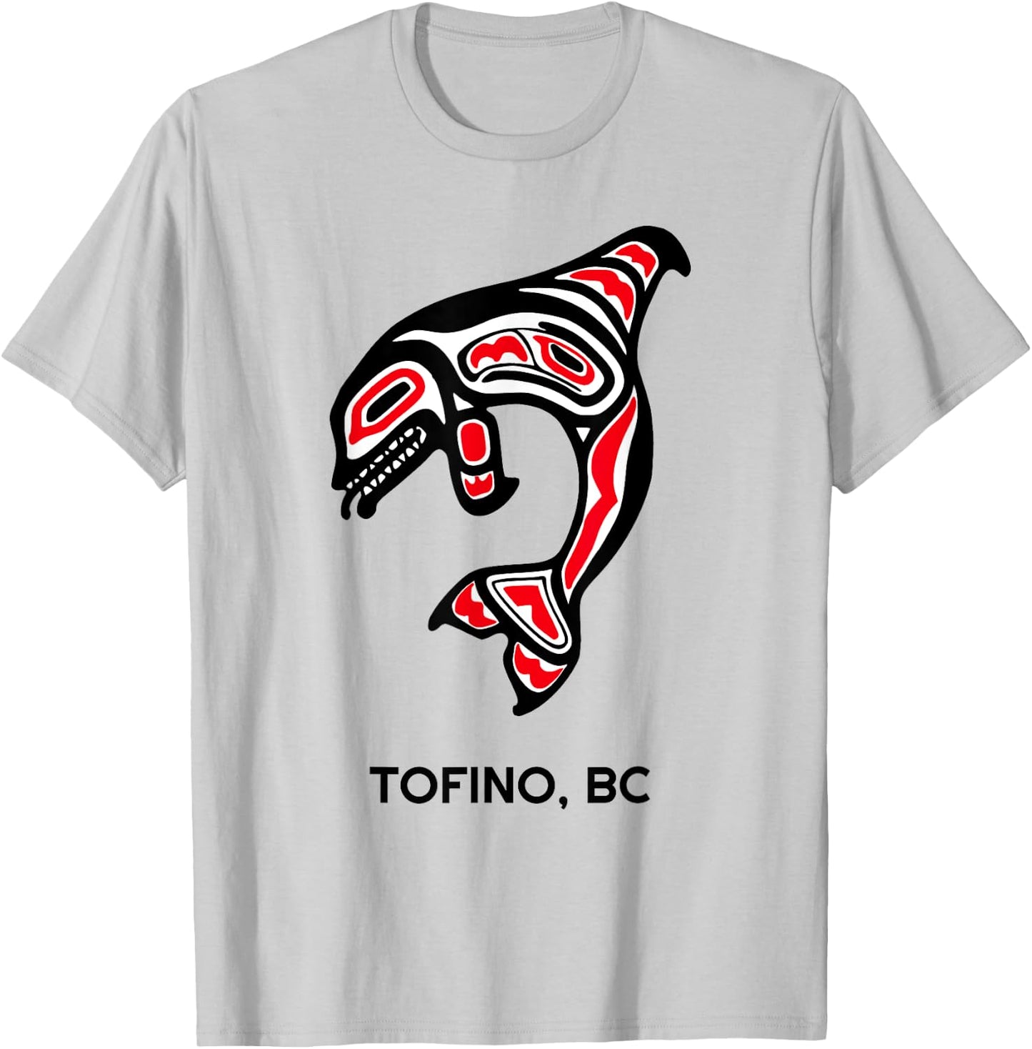 Tofino BC Canada Native Fishermen Tribal Orca Killer Whales T-Shirt - T-Shirt | Ash