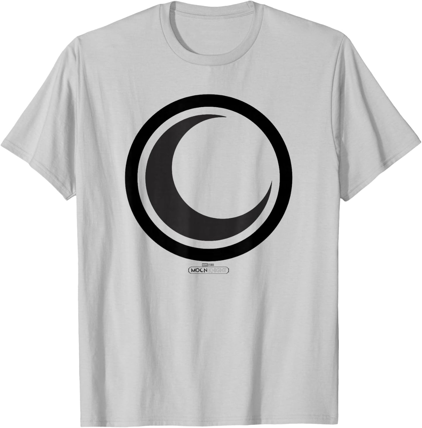 Marvel Moon Knight Crescent Moon Icon Dark T-Shirt - T-Shirt | Ash