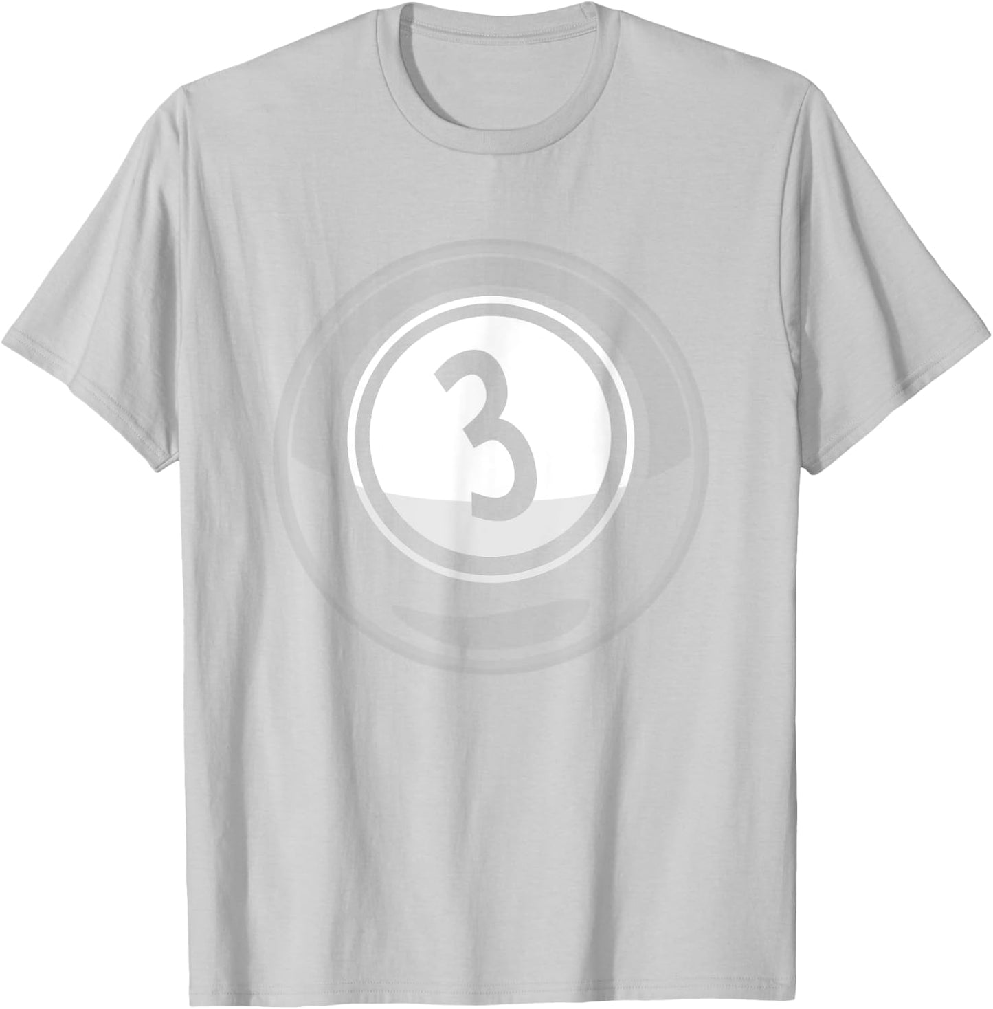 Matching Halloween Costume Set Billiard Balls 3 Ball T-Shirt - T-Shirt | Ash