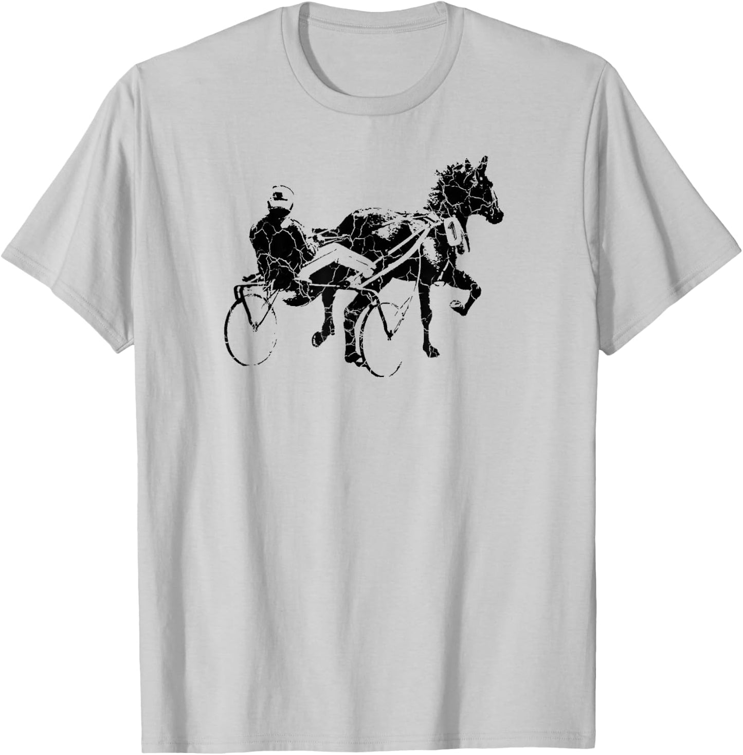 Sports Horse Race Harness Racing Gift T-Shirt - T-Shirt | Ash