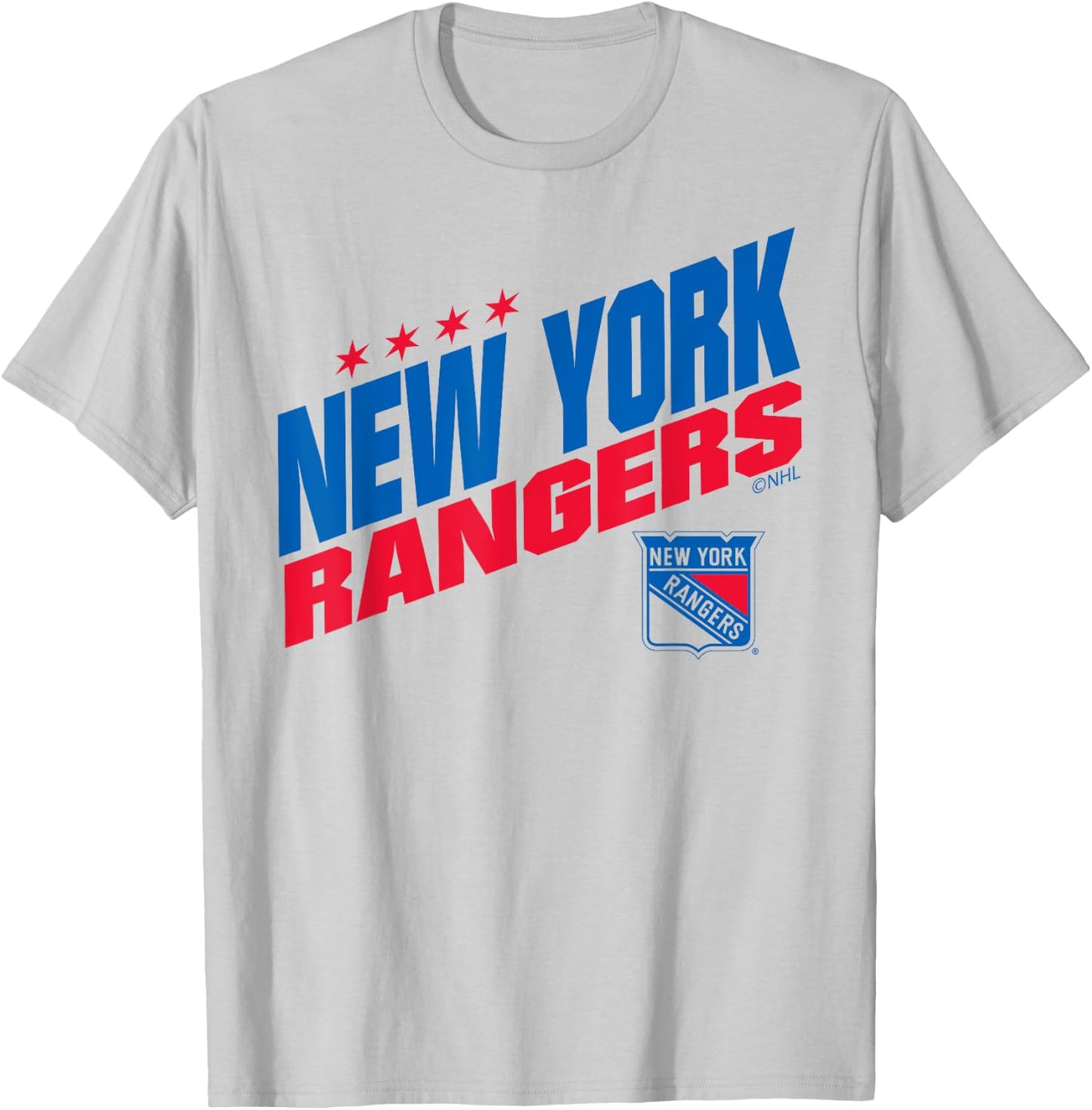 New York Rangers Fuel White Officially Licensed T-Shirt - T-Shirt | Ash