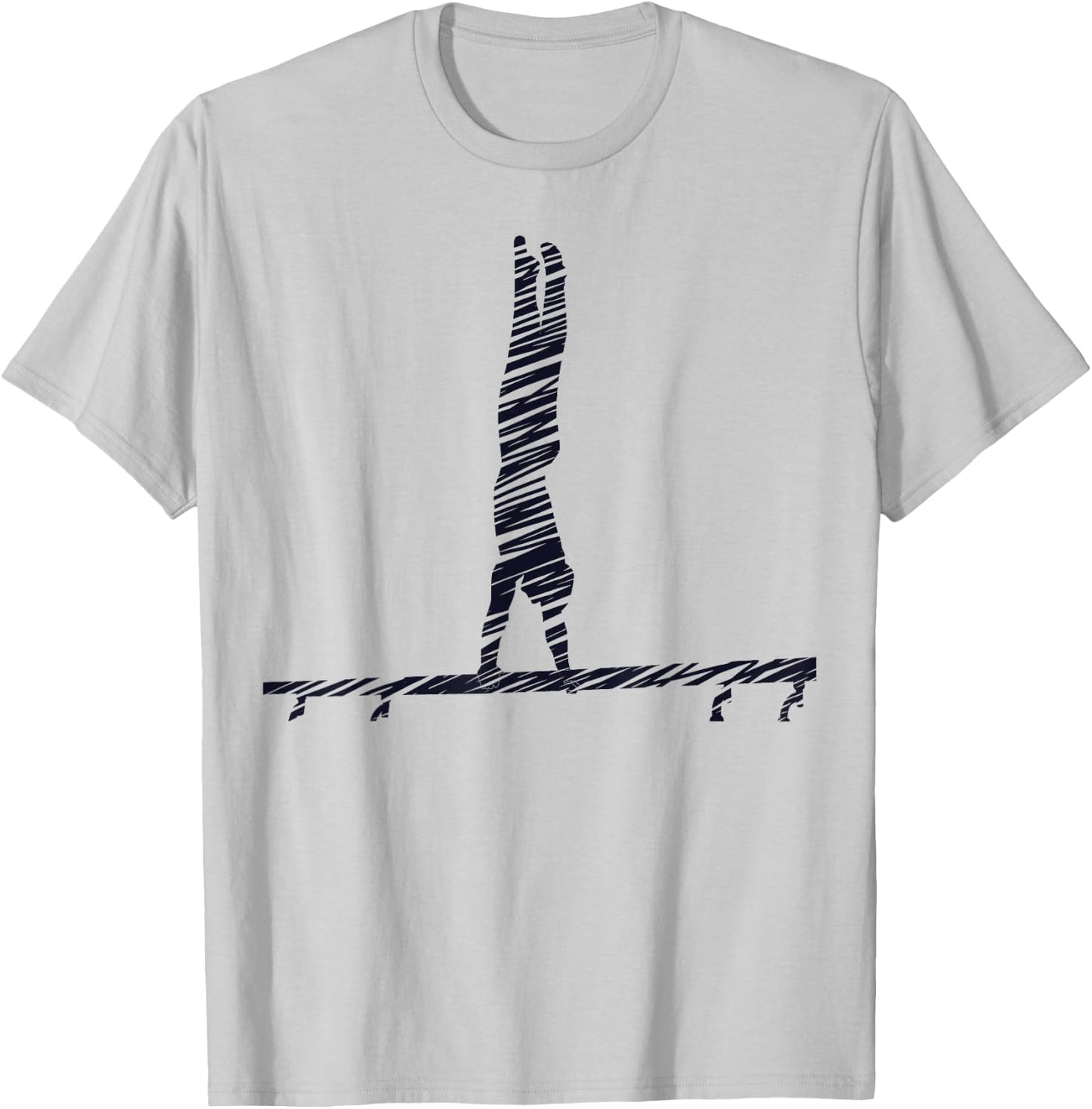 Gymnastics Fan Vintage Design T-Shirt - T-Shirt | Ash