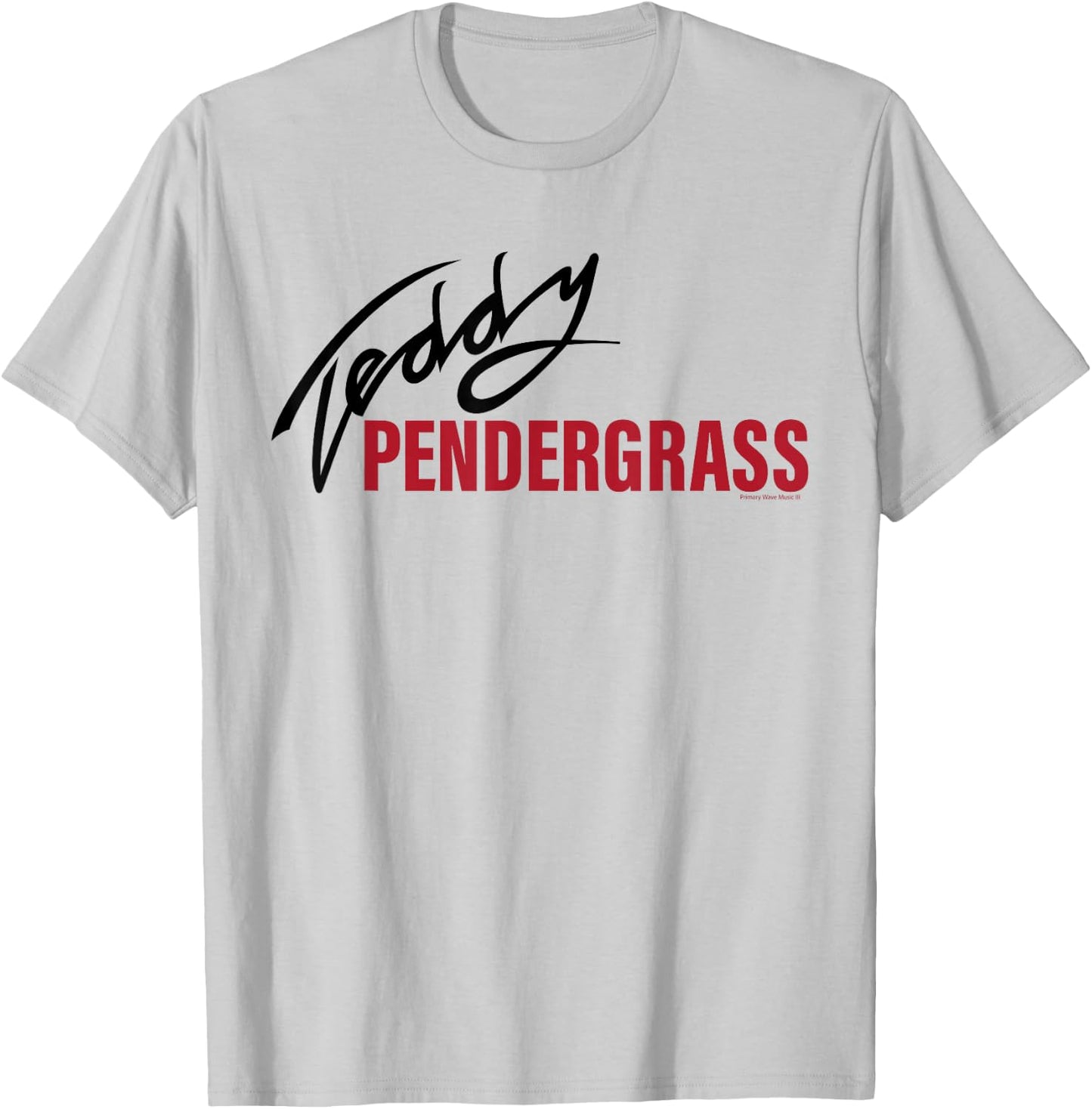 Official Teddy Pendergrass Signature Red on Black T-Shirt - T-Shirt | Ash