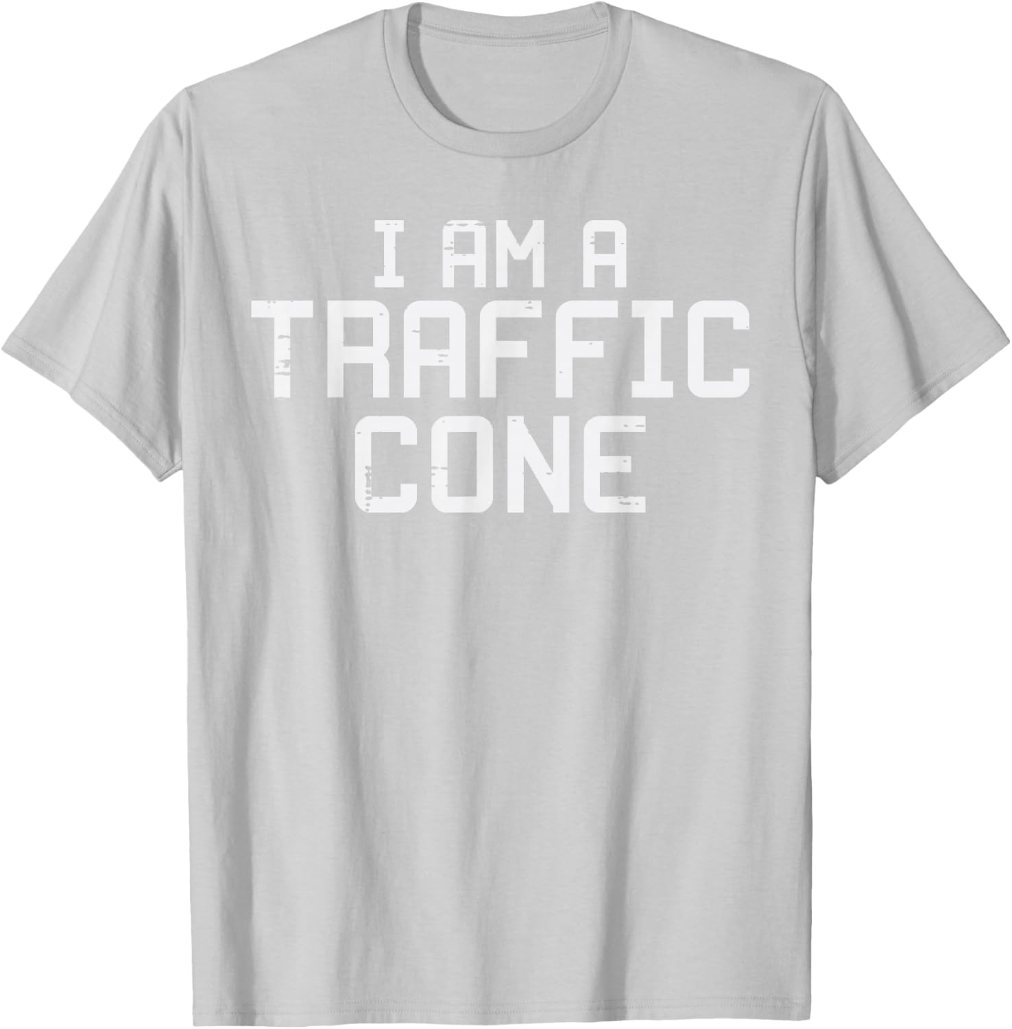 Im A Traffic Cone Funny Halloween Costume Men Women Kids T-Shirt - T-Shirt | Ash