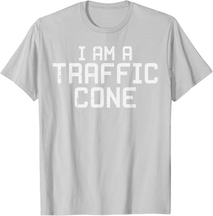 Im A Traffic Cone Funny Halloween Costume Men Women Kids T-Shirt - T-Shirt | Ash