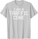 Im A Traffic Cone Funny Halloween Costume Men Women Kids T-Shirt - T-Shirt | Ash