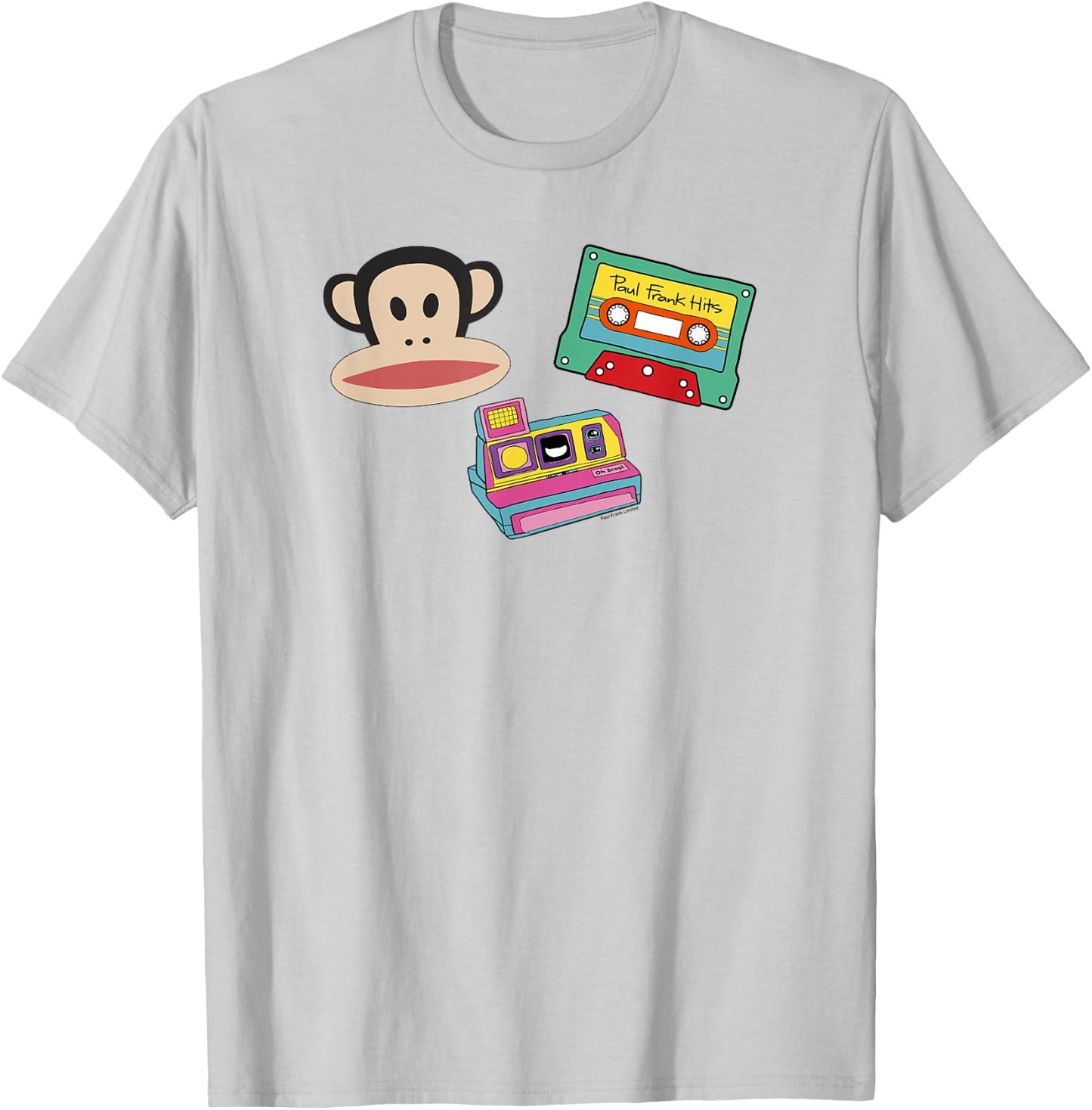 Paul Frank Julius Polaroid And Tape Poster T-Shirt - T-Shirt | Ash