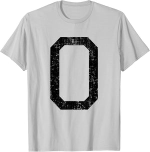 Letter O Capital Alphabet Initial School College Varsity T-Shirt - T-Shirt | Ash