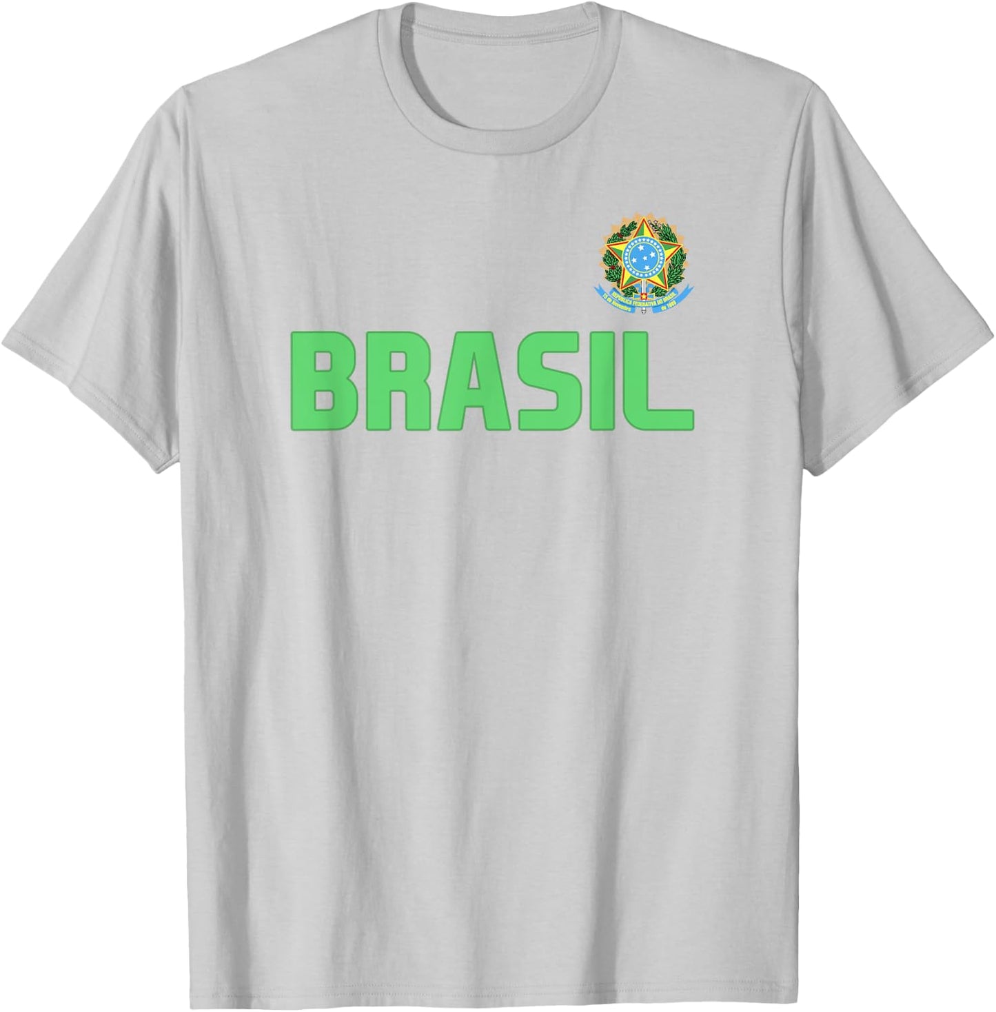 Brasil Brazilian Pride Brazil Flag International Country T-Shirt - T-Shirt | Ash